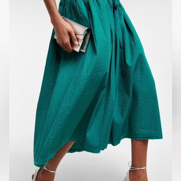 πΊπHPππΊ NWT Ulla Johnson Emmaline Midi Dress Verdigris - Picture 7 of 16